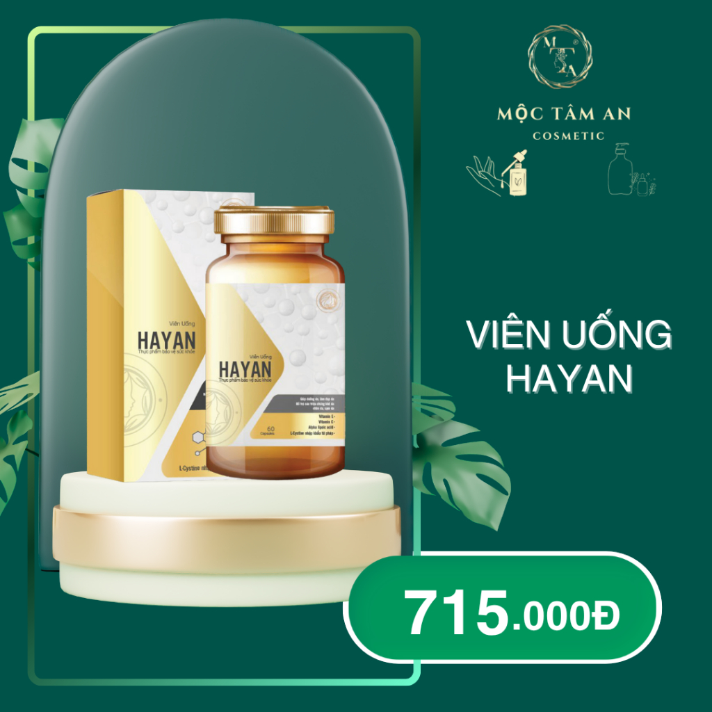 Viên Uống Trắng Da Ngừa nám Hayan 60 viên