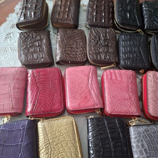  Ví cầm tay da cá sấu mini - có dây kéo 