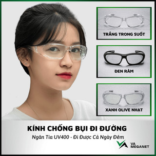  Kính Đi Đường Kính Bảo Vệ Mắt Chống Bụi Chống Tia UV400 - Đi Xe Máy Xe Đạp Hạn Chế Gió Bụi Vào Mắt 