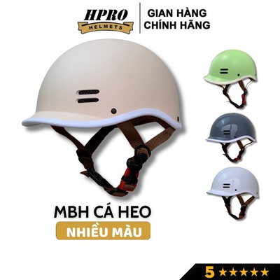 Nón bảo hiểm cá heo thương hiệu LOTA có lỗ thông gió an toàn và nhiều màu sắc nổi bật cá tính Freesize (55cm-58cm)