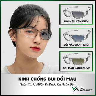  Kính Đi Đường Đổi Màu VA MEGANET Chống Bụi Ngăn Tia UV400 Nam Nữ Dành Cho Người Đi Đường 