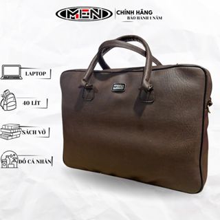 Cặp da công sở from to 40cm dựng laptop 16 inch nhiều ngăn M.E.N R7 Whiki {BẢO HÀNH 1 NĂM}