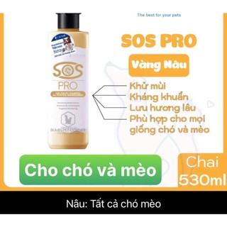 Sữa tắm Sos cho chó mèo, sữa tắm sos khô , sos pro SHOP CHÓ MÈO