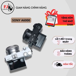 Máy ảnh SONY A6000  kèm lens kit 16-50 TRẮNG/ĐEN 95-99%