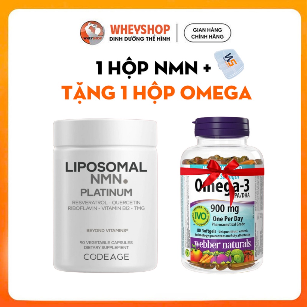 (NMN) Viên uống NMN Liposomal Platinum CODEAGE,Bổ Sung Dinh Dưỡng, Hoa Kỳ, 90 Viên - WHEYSHOP GÒ VẤP