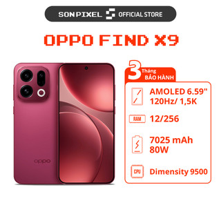  Điện Thoại Oppo Find X9 Chip Dimensity 9500 Màn Hình 6.59 inch 7025 mAh. SonPixel 