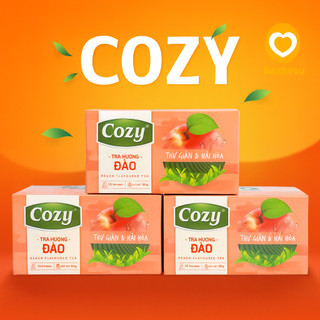 🍑 Trà Đào Cozy – Hộp 25 Túi Lọc (50g)