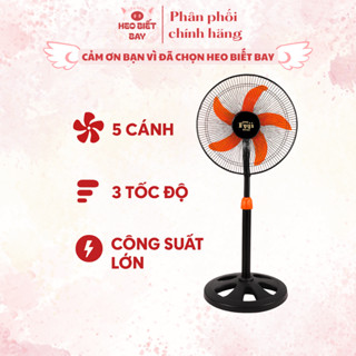 Quạt Đứng FUJI FUNA 5 Cánh Công Suất Lớn Thổi Gió Mạnh 3 Tốc Độ Vận Hành Êm Ái