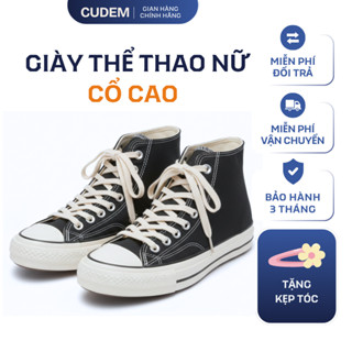 Giày nữ cổ cao đi học 1970s thể thao nữ xinh xắn (Kiểu dáng convers cổ cao 1970s) S3