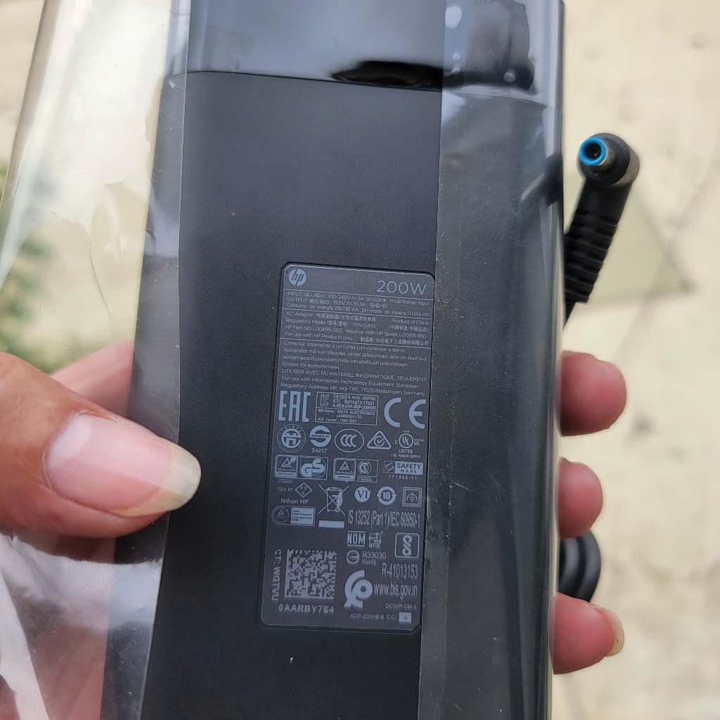 Sạc Laptop HP Victus 15 Series 200w. hàng theo máy. ko bán hàng nhái.