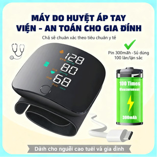 Blood Pressure Monitor Máy Đo Huyết Áp Cổ Tay Nhịp Tim, Máy Đo Huyết Áp Điện Tử Có Giọng Nói Tiếng Việt