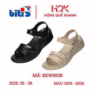 [BITI'S] DÉP QUAI HẬU/SANDAL NỮ ĐẾ XUỒNG 5CM - BEW0038 - QUAI DA, ĐẾ EVA NHẸ CHỐNG TRƯỢT - MANG ĐI HỌC/ĐI CHƠI - BITIS