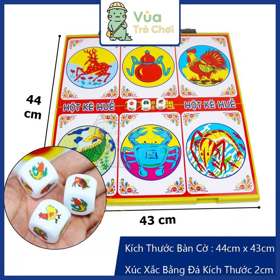 [Bàn Nhựa Gấp] Bộ Bầu Cua Tôm Cá Nhựa Rẻ Bền Đẹp Đồ Chơi Trẻ Em Xả Stress Giải Trí