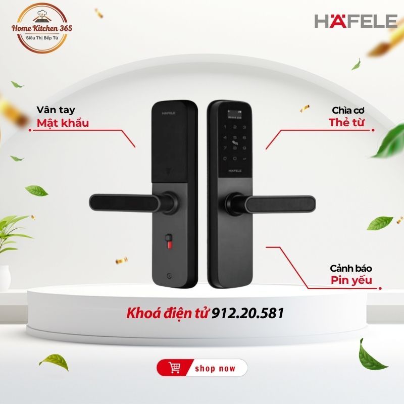 Khóa Hafele DL6000 912.20.581 – Kiểm Soát Ra Vào Tiện Lợi, Sang Trọng