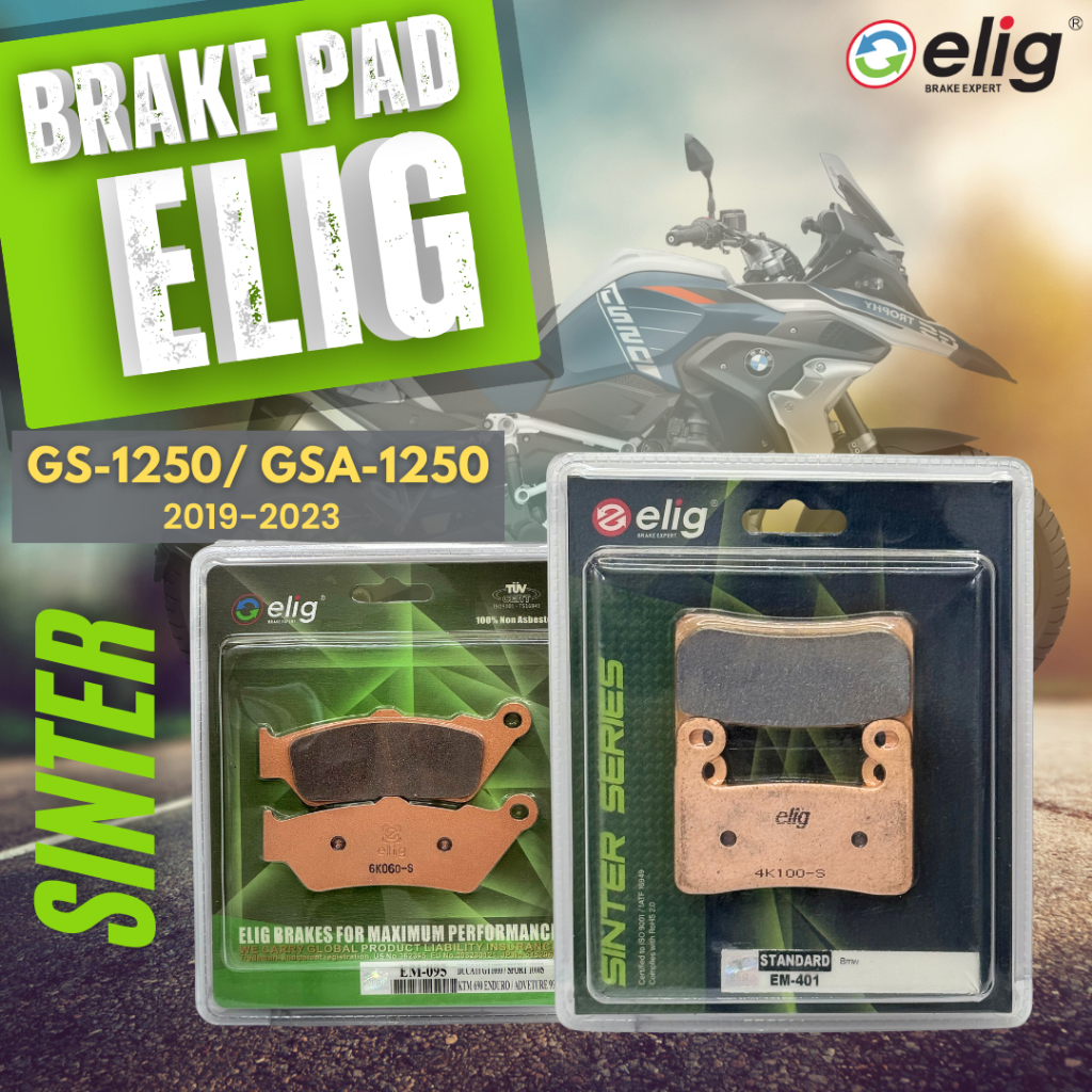 BỐ THẮNG ELIG SINTER BMW GS1250/ GSA1250 2019-2023 (Trước EM-401, Sau EM-095) chính hãng