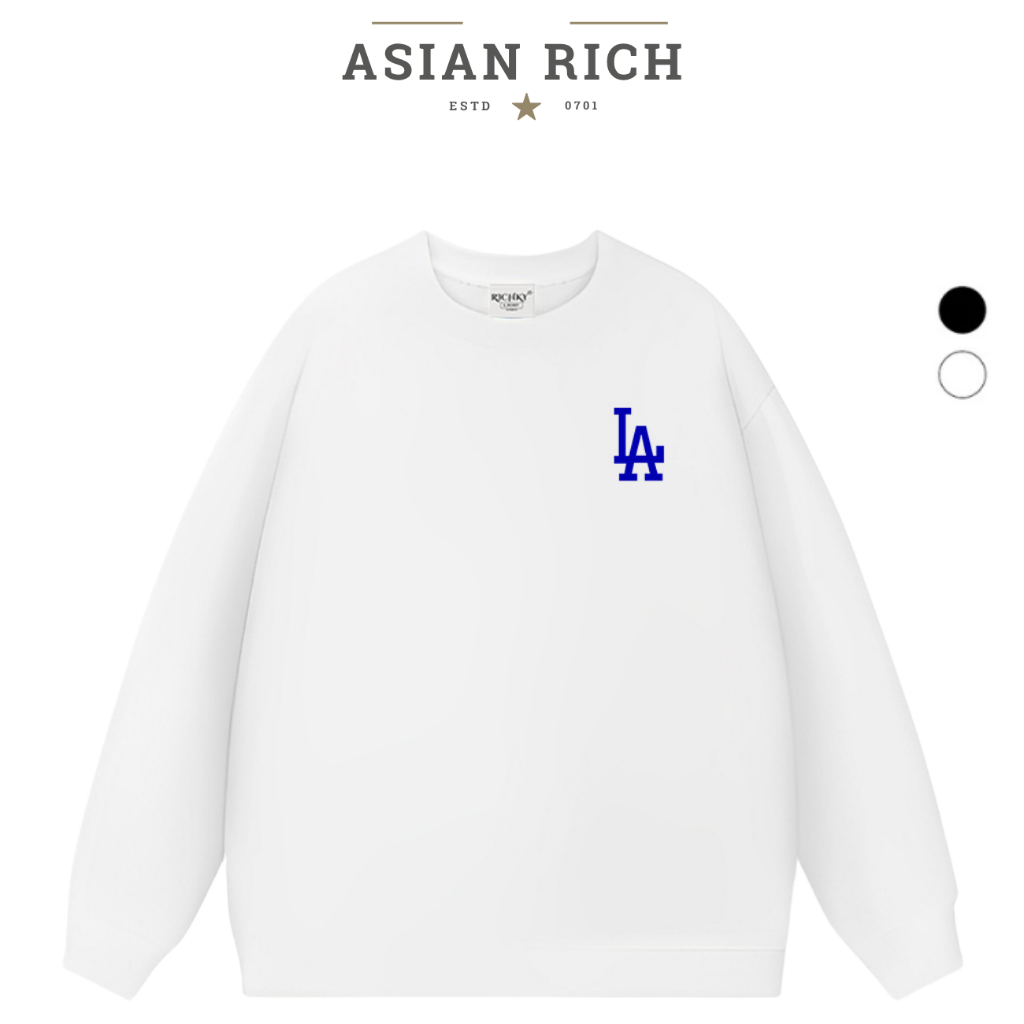 Áo Sweater Asian Rich Premium Nỉ Ny Mlb La