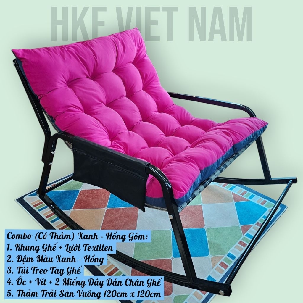 Ghế Bập Bênh 2 người HKF Việt Nam - Ghế Lười Đôi - Đọc Sách - Xem Phim | BigBuy360 - bigbuy360.vn