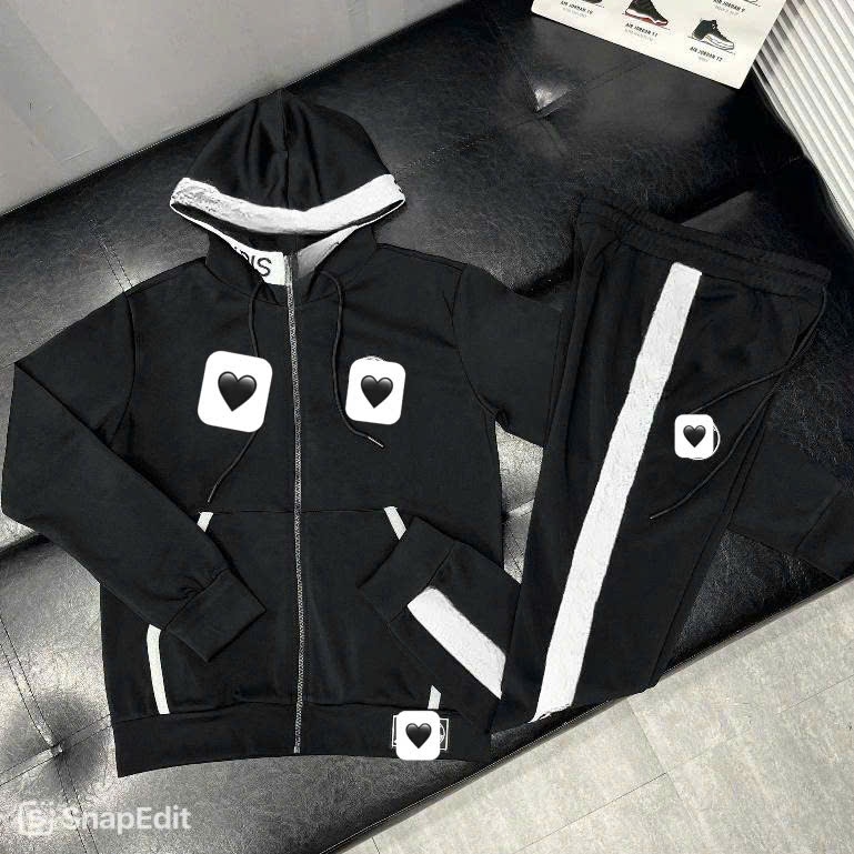 Bộ Quần Áo Hoodie Nam Pa Dít Phối Dây Mũ Siêu Đẹp - Bộ Nỉ Nam Hoodie Pa Dít Chất Nỉ Dày Dặn Cao Cấp