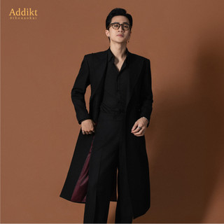 Áo khoác dài cổ Vest ve nhọn cổ điển, form Regular Fit | Addikt Gallant Coat Peak Lapel Classic Vibe