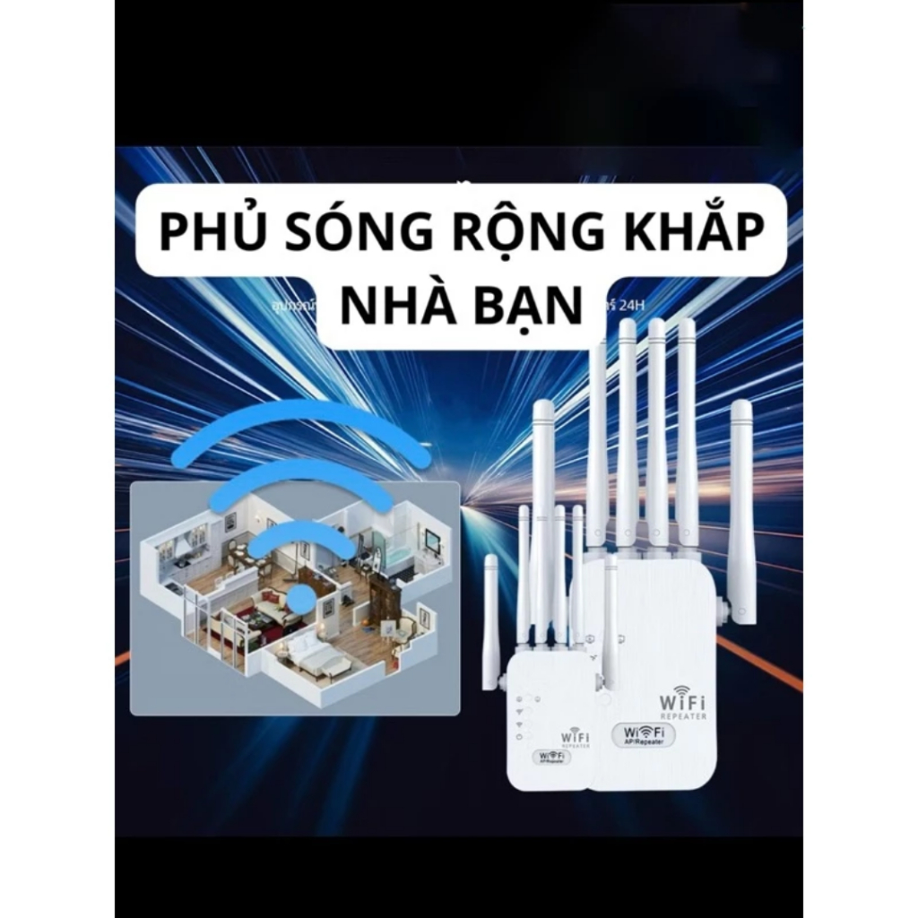 Bộ Kích Sóng Wifi 6 Râu Tốc Độ Cao Mở Rộng Vùng Phủ Sóng Cải Thiện Tốc Độ Wifi 1200Mbs | BigBuy360 - bigbuy360.vn