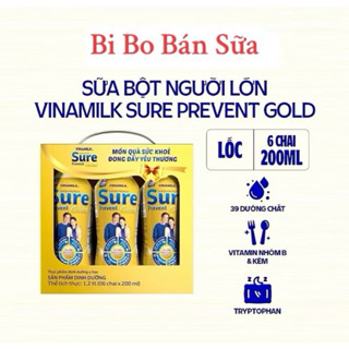  2 Lốc 12 Chai Sữa Bột Pha Sẵn Sure Prevent Gold 200ml 