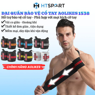 Đai quấn bảo vệ cổ tay tập gym aolikes a-1538, băng quấn tay co giãn chống chấn thương khi tập luyện