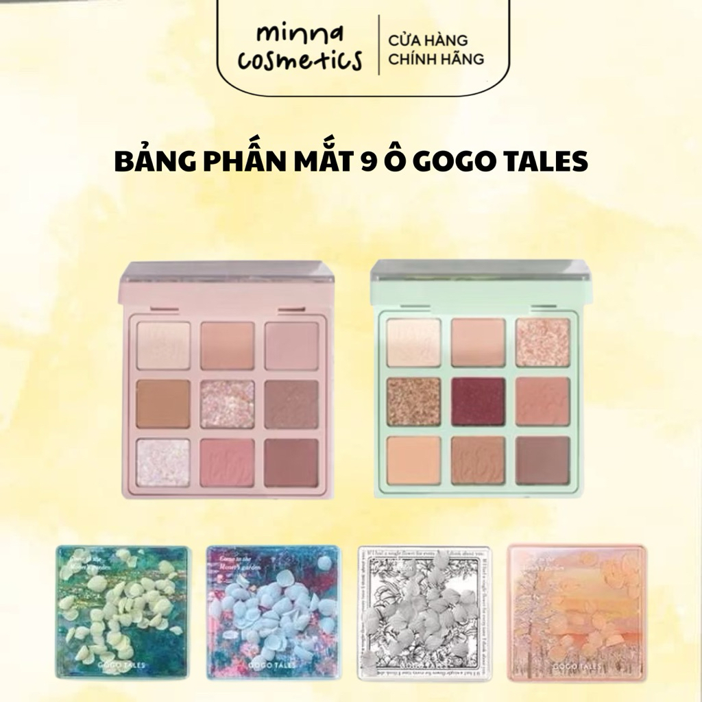 [Gogotales] BẢNG PHẤN MẮT 9 Ô GOGO TALES CÁC MẪU