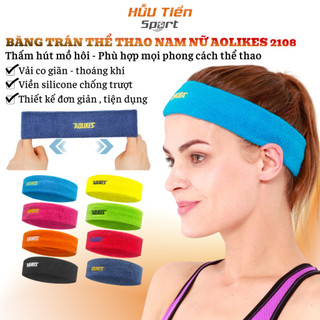 Băng đô, băng trán đeo đầu thể thao chạy bộ tập gym nam nữ thấm mồ hôi headband aolikes al2108