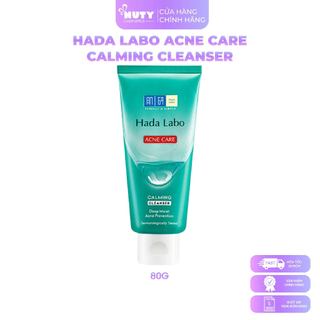  Kem Rửa Mặt Cho Da Mụn Nhạy Cảm Hada Labo Acne Care Calming Cleanser  80g  