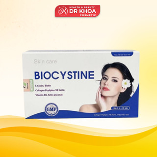  Viên Uống Biocystine Hỗ Trợ Giảm Rụng Tóc Chứa Kẽm Biotine L-cystine Collagen Peptide  30 viên  