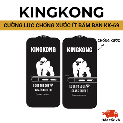 Kính cường lực KINGKONG KK-69 Vuốt Mượt Hạn Chế Bám Bẩn Độ Cứng Và Bộ Bền Tốt Chống Xước Bảo Vệ Màn Điện Thoại