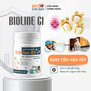  Men vi sinh cho chó hỗ trợ tiêu hóa Helloconsen BIOLINE G1 giảm biếng ăn mùi hôi phân 50gr 