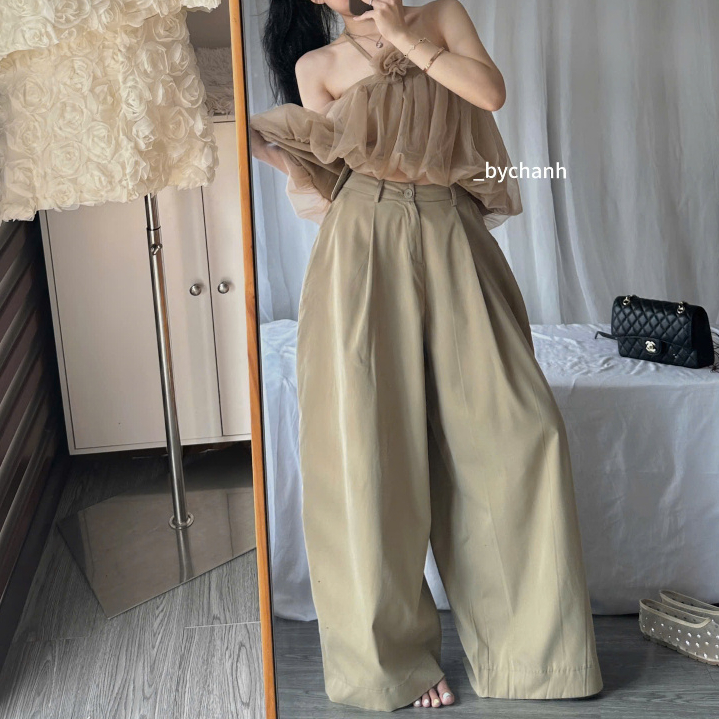 𝐛𝐲𝐂𝐡𝐚𝐧𝐡 - Quần Vải Ống Thụng