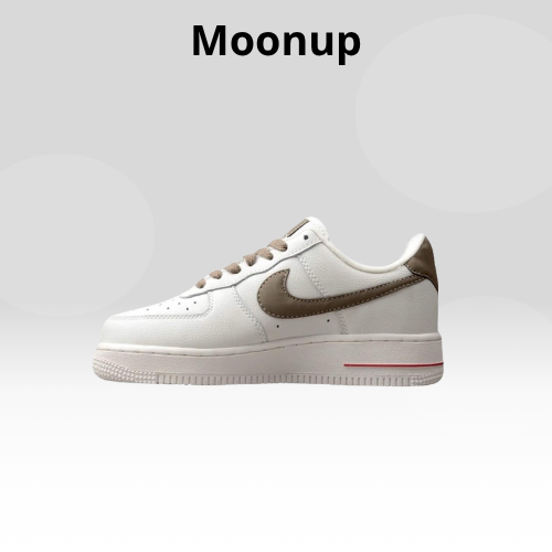 Giày_AF1 trắng vệt nâu, giày Air Force 1 low các phối màu full bill box