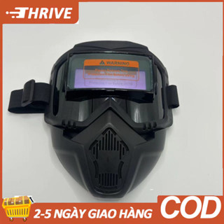  Kính hàn máy hàn tách rời mặt nạ chống va đập tự động làm tối Thiết bị bảo hộ lao động 