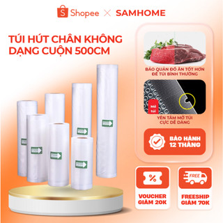  Cuộn Túi Hút Chân Không SAMHOME Loại Nhám Chất Liệu An Toàn Dành Cho Máy Hút Chân Không - Cuộn nhám 