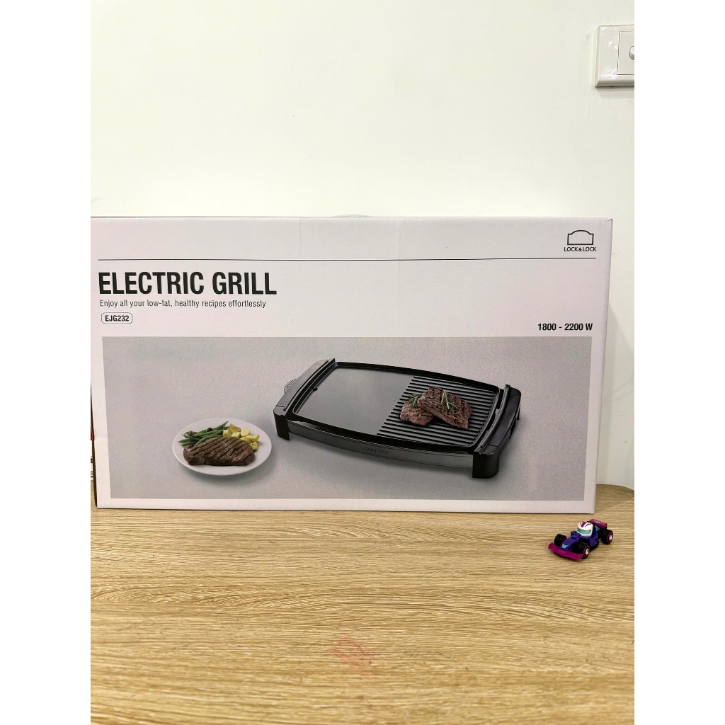 Bếp nướng điện LocknLock EJG232,công suất 1800W-2200W Bao Hành 2 NĂm