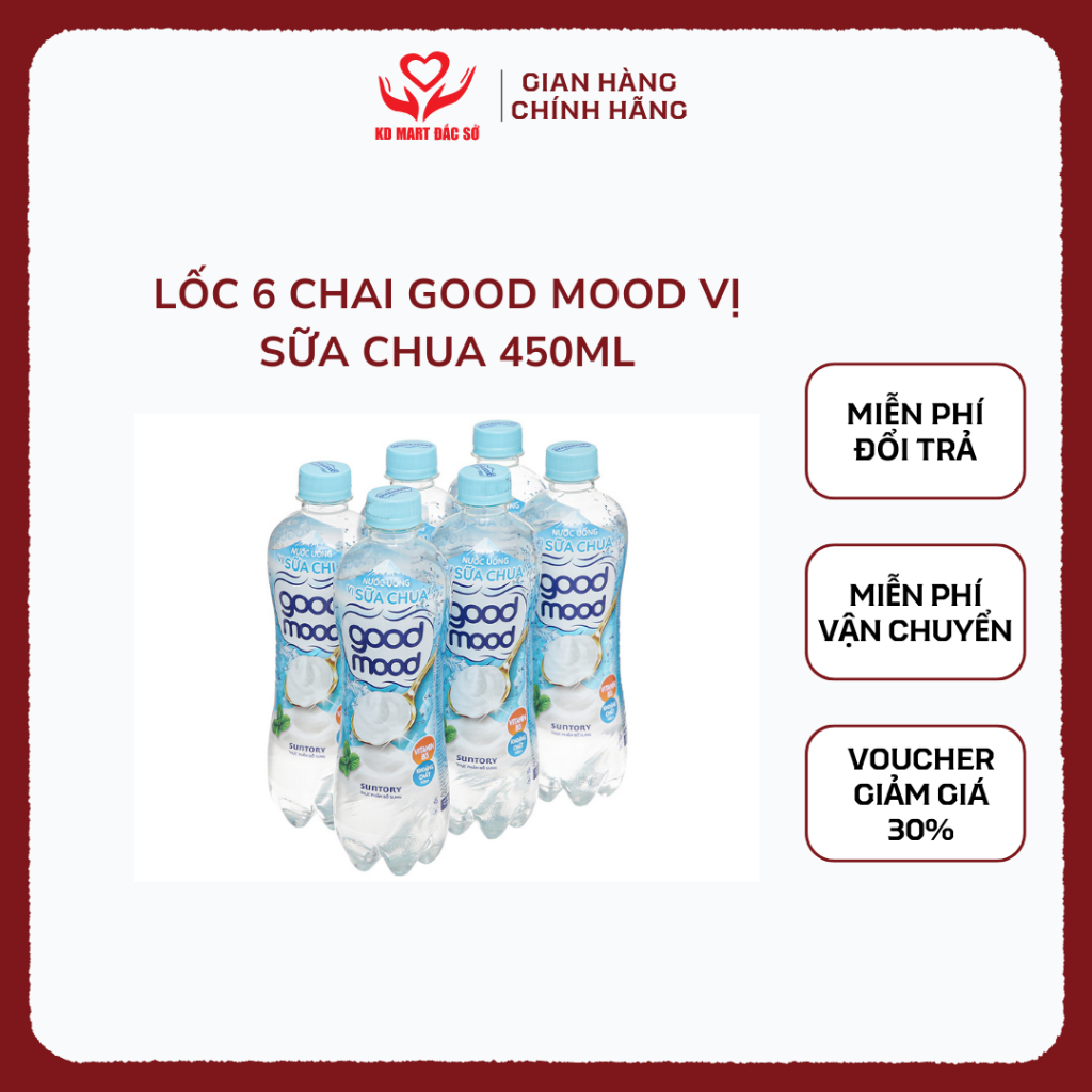 Lốc 6 chai Good Mood Vị Sữa Chua 450ml