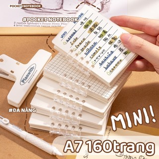  M.Y Sổ Tay Mini Dễ Thương 160 Trang A7 Có Dòng Tiện Lợi Sổ Note Mini Cute,Pocket Notebook 