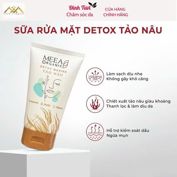 Sữa rửa mặt tảo nâu Detox Marin Meea Origin 80ML