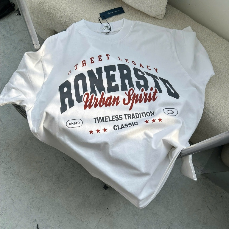 Áo thun BOXY Local Brand THE RONER "Spirit" 100% Cotton Form Rộng Nam Nữ Unisex | BigBuy360 - bigbuy360.vn