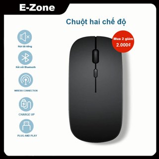  Chuột không dây đa chức năng 2.4G Bluetooth 5.2 Chuột có thể sạc lại Máy tính xách tay áp dụng 