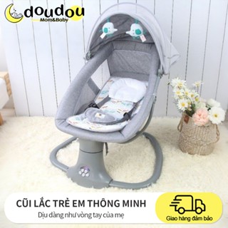  Nôi Điện Cho Bé Nôi Điện Trẻ Sơ Sinh Kết Nối Bluetooth Phát Nhạc Điều Khiển Từ Xa+Điều Khiển Phím 