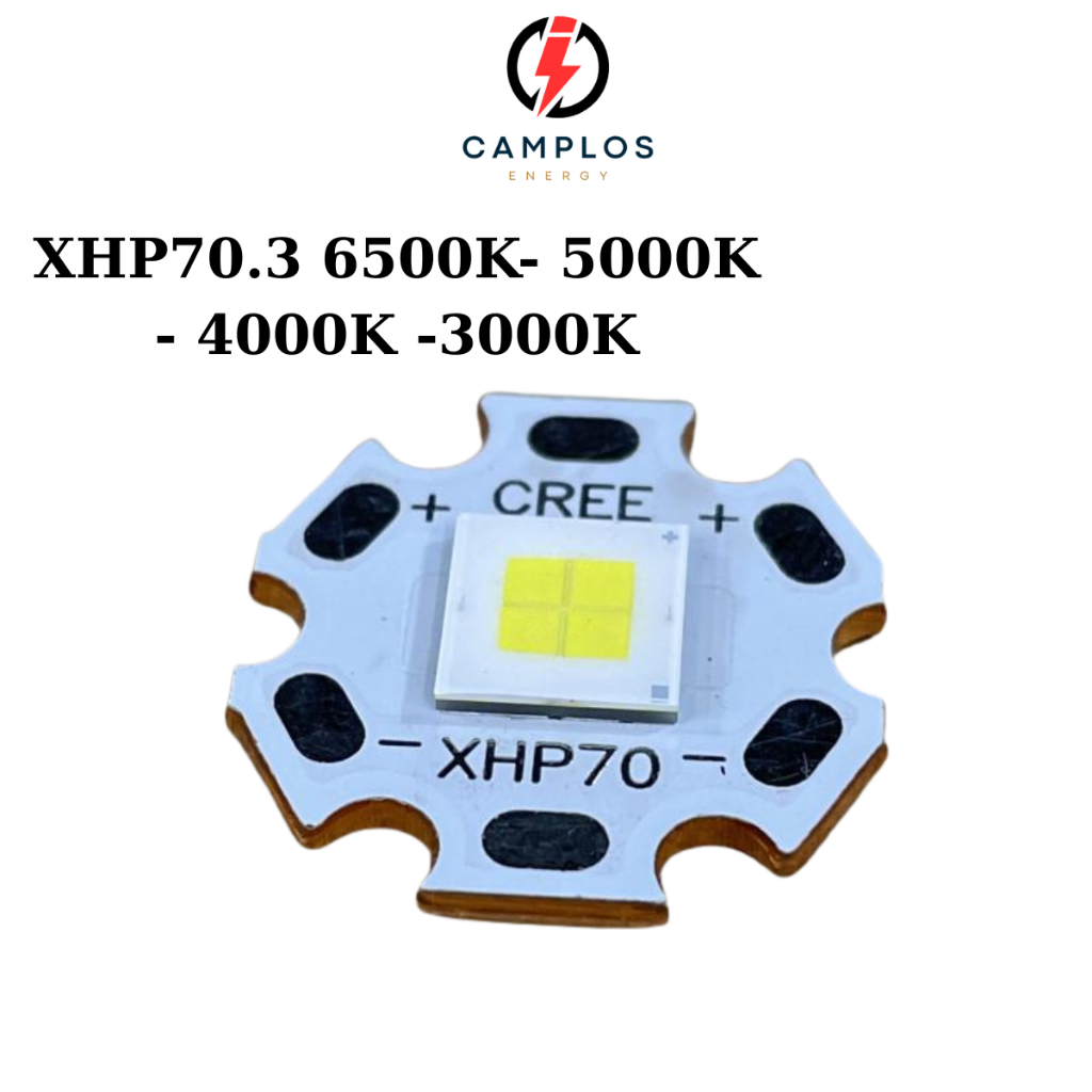 Đèn LED công suát lớn XHP70.3 HI kích thước 7070 6V dành cho đèn pin siêu sáng