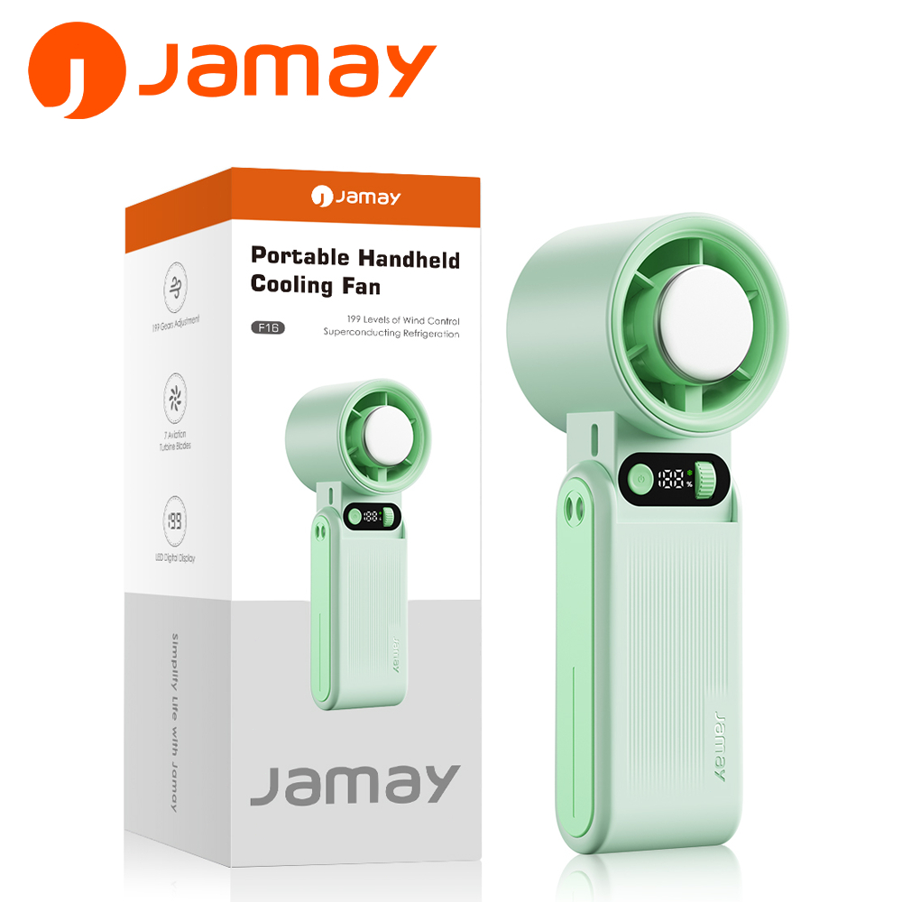 JAMAY Cầm Tay Siêu Bền Pin, Gấp Gọn Tiện Lợi, Chức Năng Lạnh, Gió Mạnh, turbo fan, Bảo Hành 12 Tháng Quạt Điều Hòa F16 C | BigBuy360 - bigbuy360.vn