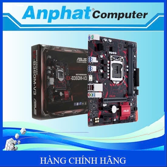 Bo mạch chủ Main ASUS EX-B360M-V3 Socket LGA 1151-V2 Hàng Cty (Fullbox) – Bảo hành 36 tháng