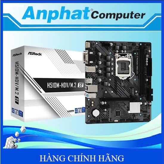 Bo mạch chủ Main ASROCK H510M-HDV/M.2 SE LGA 1200 - Hàng chính hãng