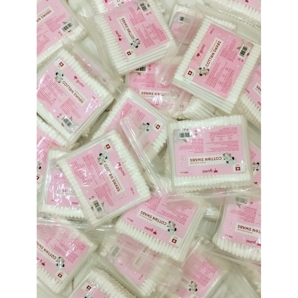 Set 2 gói tăm bông túi zipper