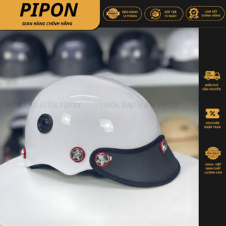  Nón bảo hiểm gắn ốc Titan Salaya  phủ bóng nano Mũ bảo hiểm nửa đầu gắn ốc titan salaya chính hãng Long Thanh 