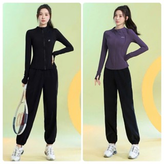  Đồ tập gym nữ áo dài tay quần Joger bộ tập gym yoga aerobic dáng đẹp 